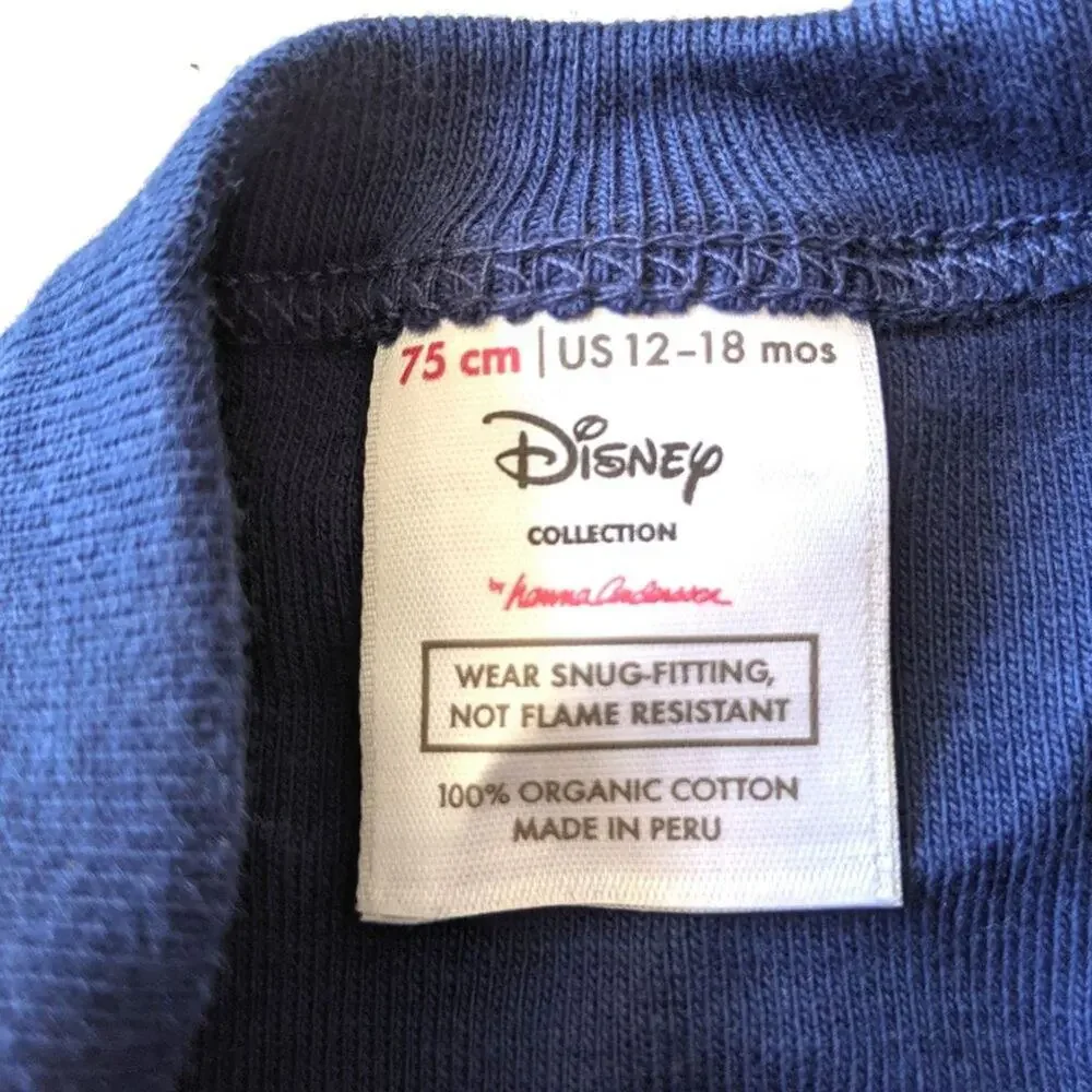 Hanna Andersson Disney Pajamas Baby Size 12-18m Christmas Mickey Mouse